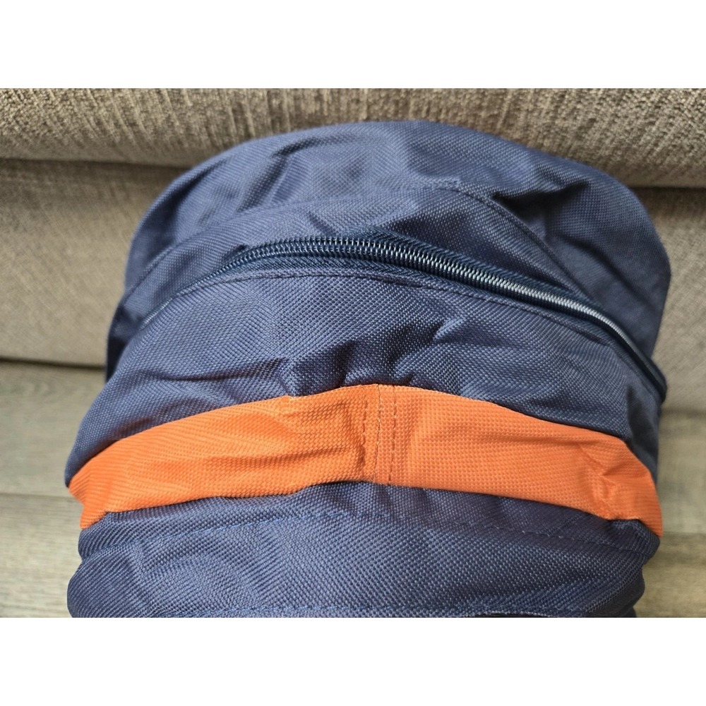 17 Inch Kids Orange And Blue Backpack With Side Pockets - Picture 5 of 7